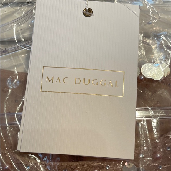 Mac Duggal Embellished Sequin Gown with Feather Detail - Picture 8 of 10